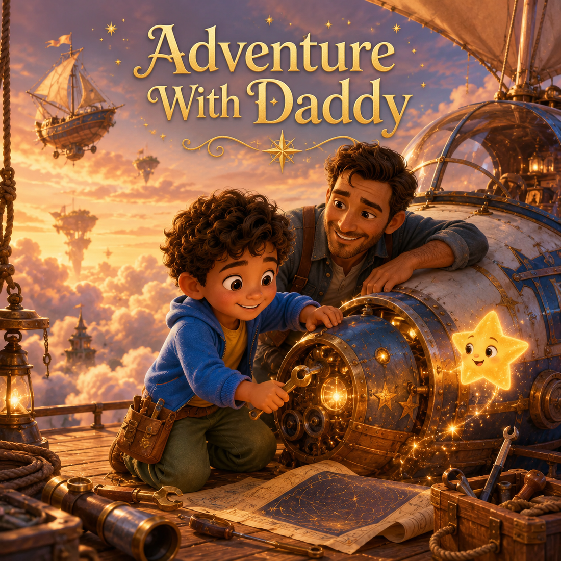 Adventure With Daddy personalized children story hero image for BAMBBENO