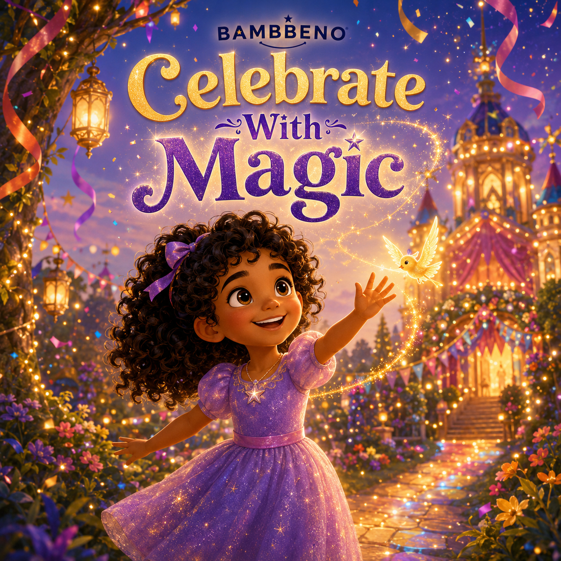 Celebrate With Magic personalized children story hero image for BAMBBENO