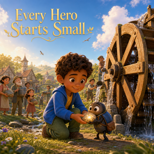 Every Hero Starts Small personalized children story hero image for BAMBBENO