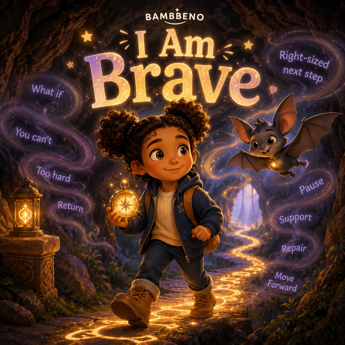 I Am Brave personalized children story hero image for BAMBBENO
