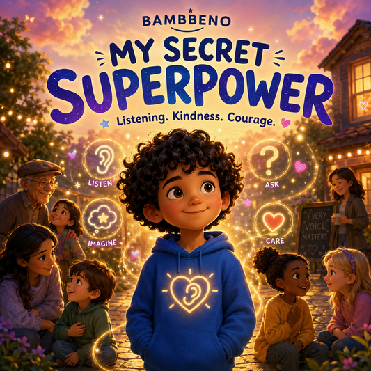 My Secret Superpower personalized children story hero image for BAMBBENO