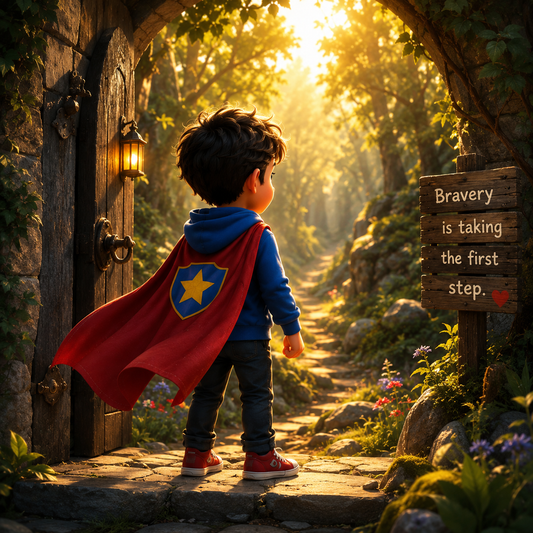 The Brave Little Hero personalized children story hero image for BAMBBENO