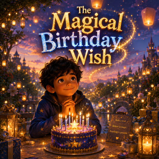 The Magical Birthday Wish personalized children story hero image for BAMBBENO
