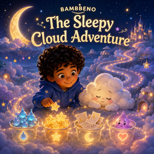 The Sleepy Cloud Adventure personalized children story hero image for BAMBBENO