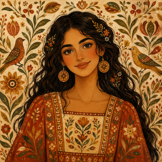 Folk Art Portrait