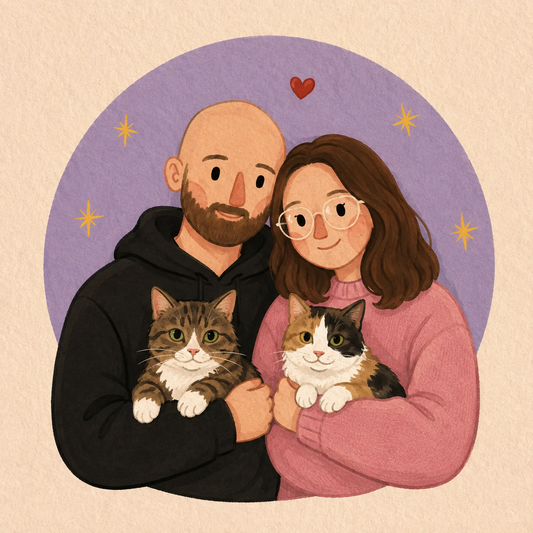 Minimalist Cartoon Portrait