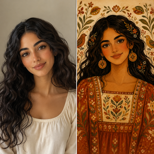 Folk Art Portrait