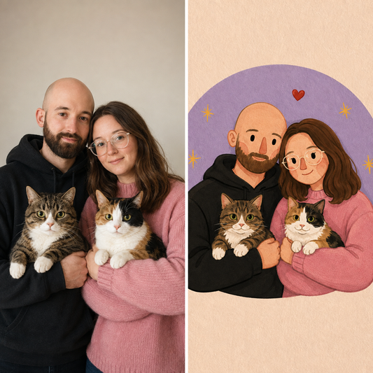 Minimalist Cartoon Portrait