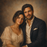 Personalized classic portrait artwork example 3