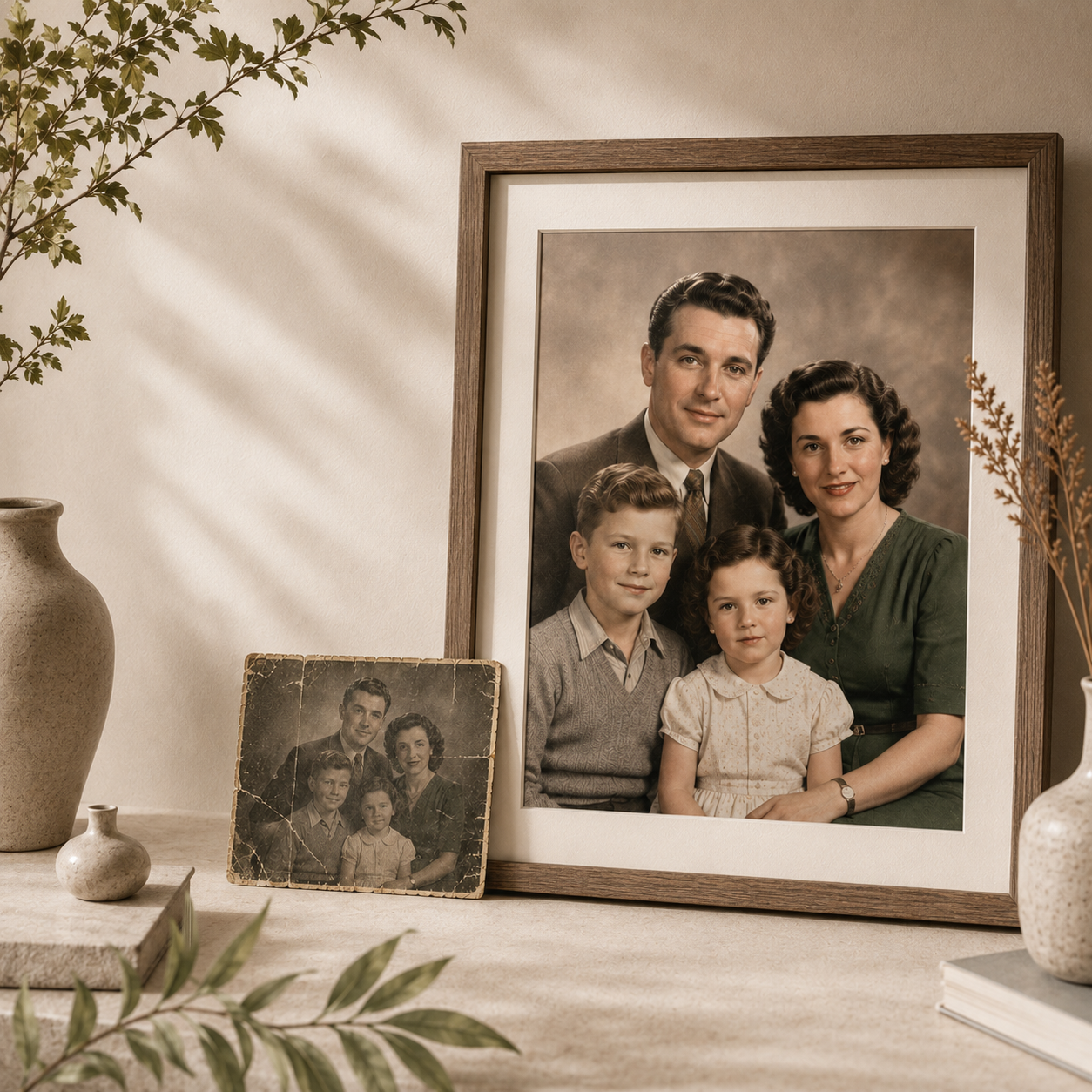 Photo restoration result example 8
