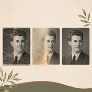 Photo restoration result example 6