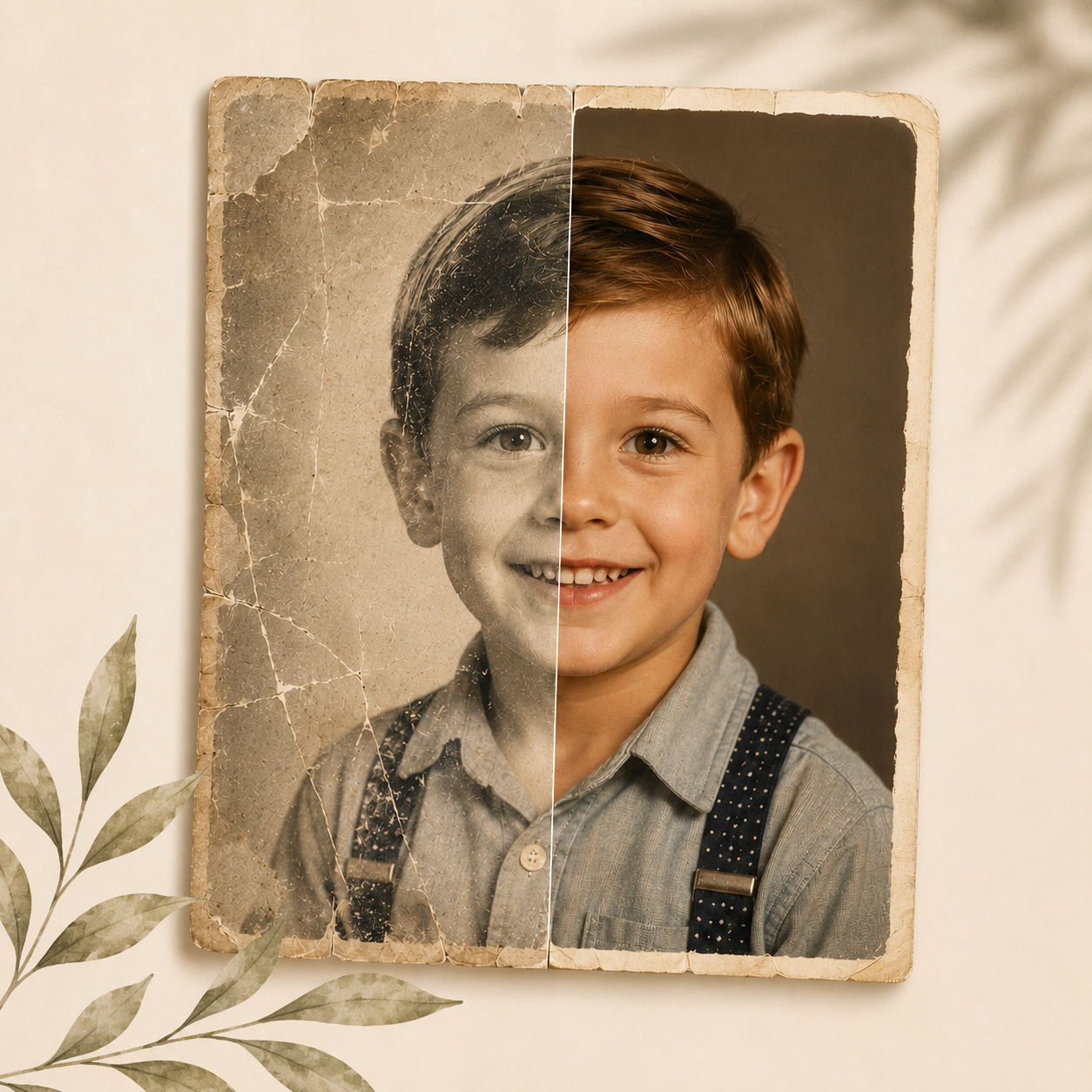 Photo restoration result example 3