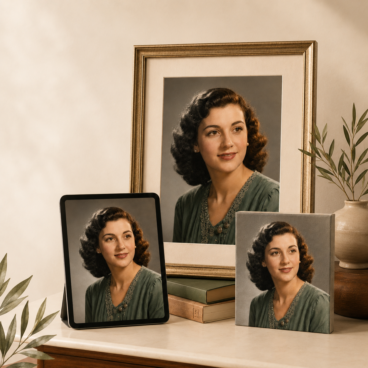 Photo restoration result example 7