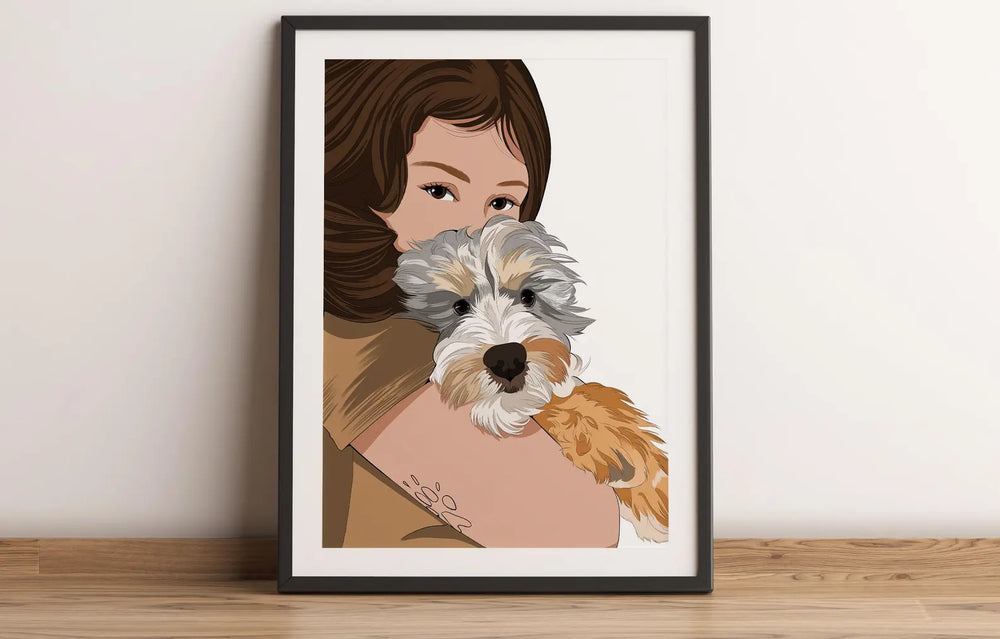 Ritratto cartoon minimal
