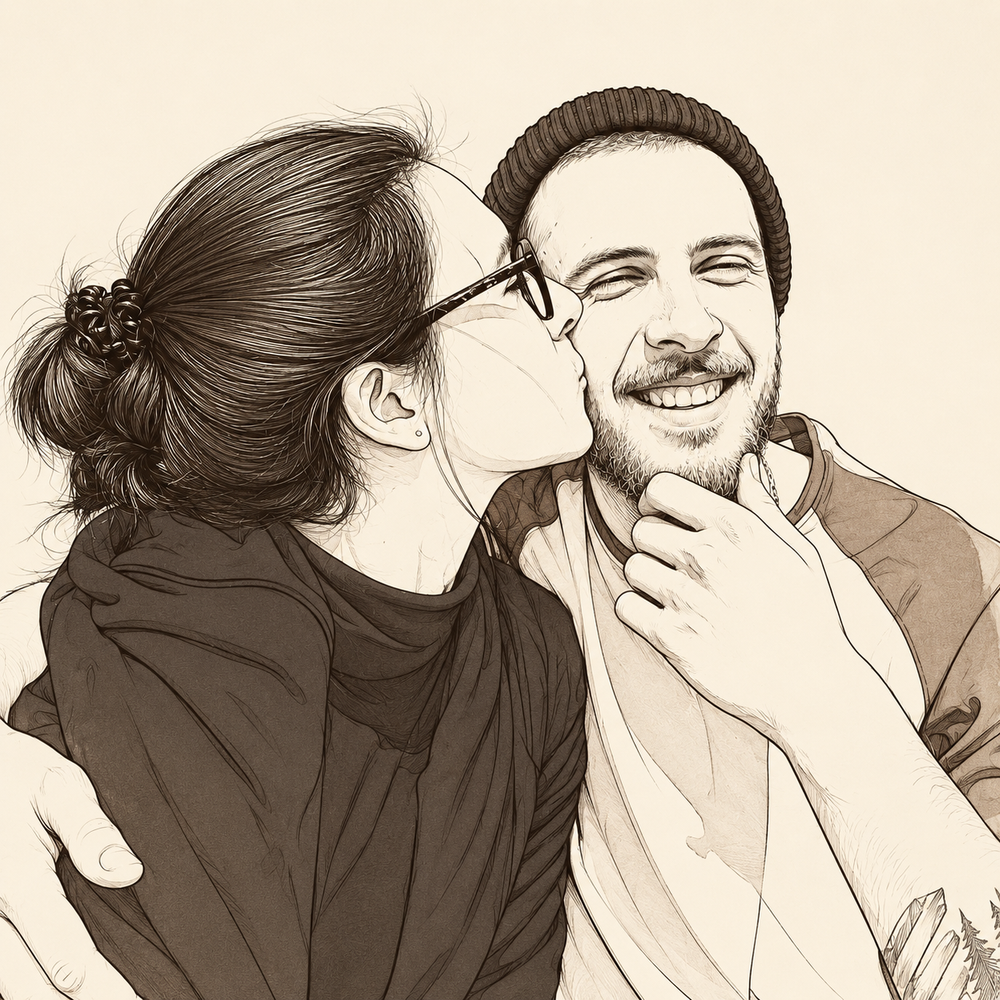 Ritratto line art