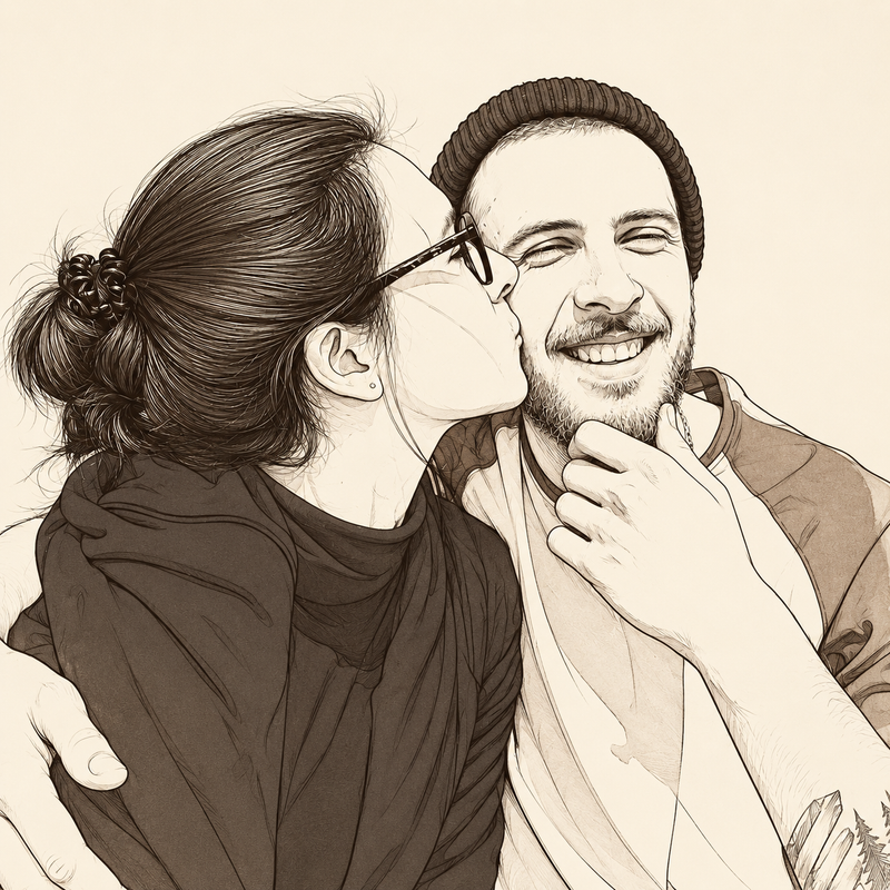 Ritratto line art