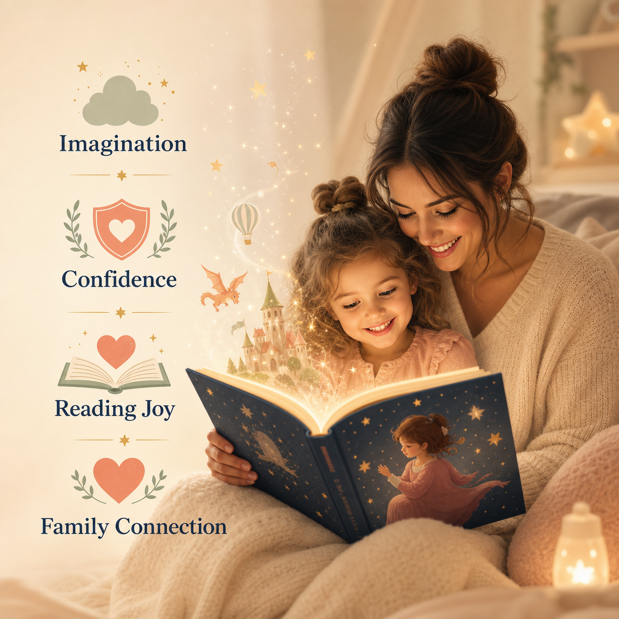 Personalized story benefits family reading joy confidence imagination