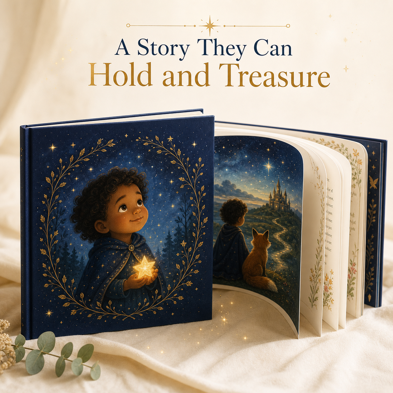 Premium personalized keepsake story book