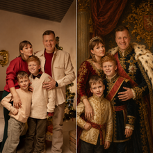 Personalized royal portrait artwork example 2