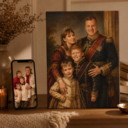 Personalized royal portrait artwork example 4