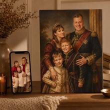 Personalized royal portrait artwork example 4