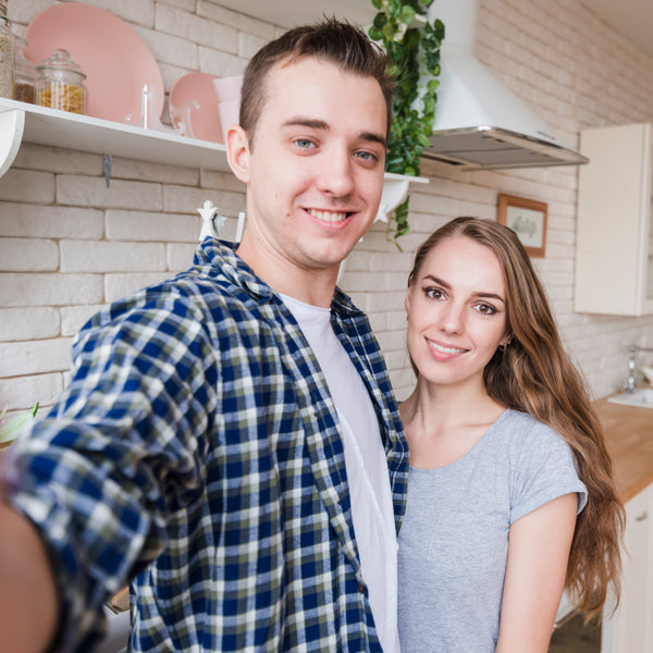 Original couple photograph used to create the portrait